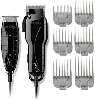 Andis Professional Stylist Clipper and Trimmer Combo Kit, High Speed Whisper Quiet Magnetic Motors with Ergonomic Design, Bonus Free Cube Hard Travel Case Included