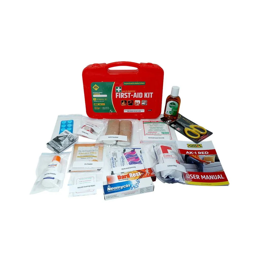 AOSSPL AK-I First Aid Kit - Red