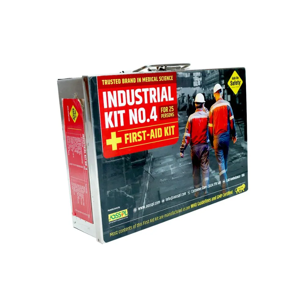 AOSSPL INDUSTRIAL KIT NO. 4 First Aid Kit - Red