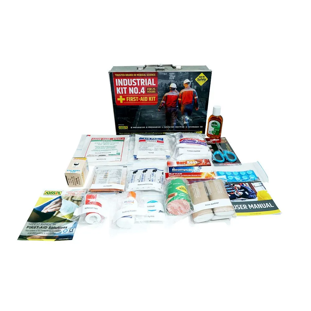 AOSSPL INDUSTRIAL KIT NO. 4 First Aid Kit - Red