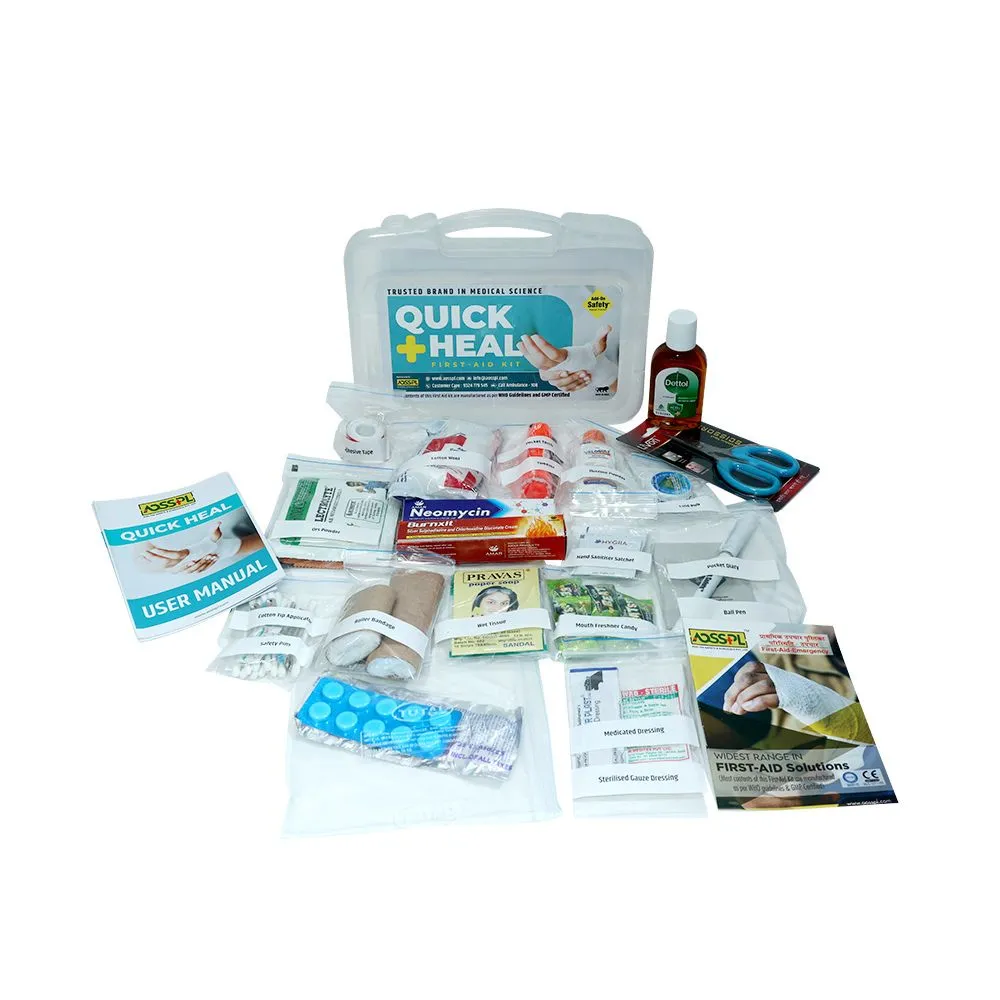 AOSSPL QUICK HEAL First Aid Kit - Clear