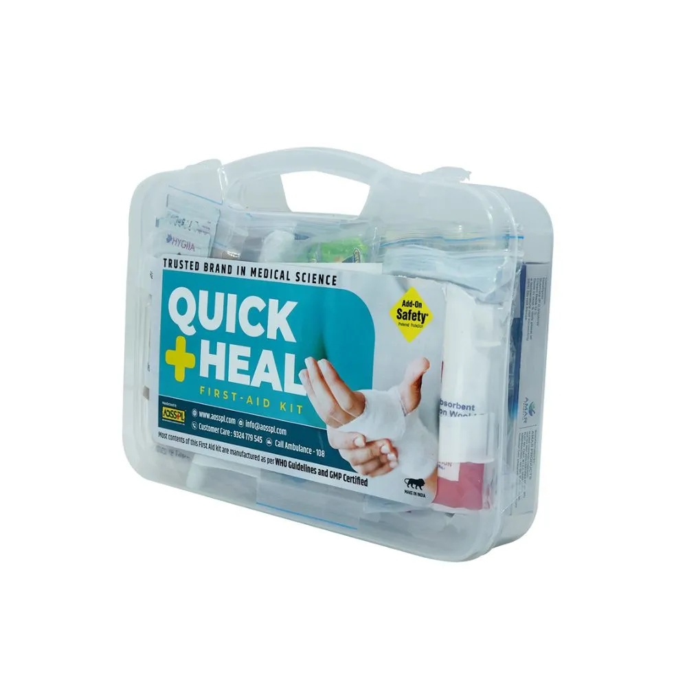 AOSSPL QUICK HEAL First Aid Kit - Clear