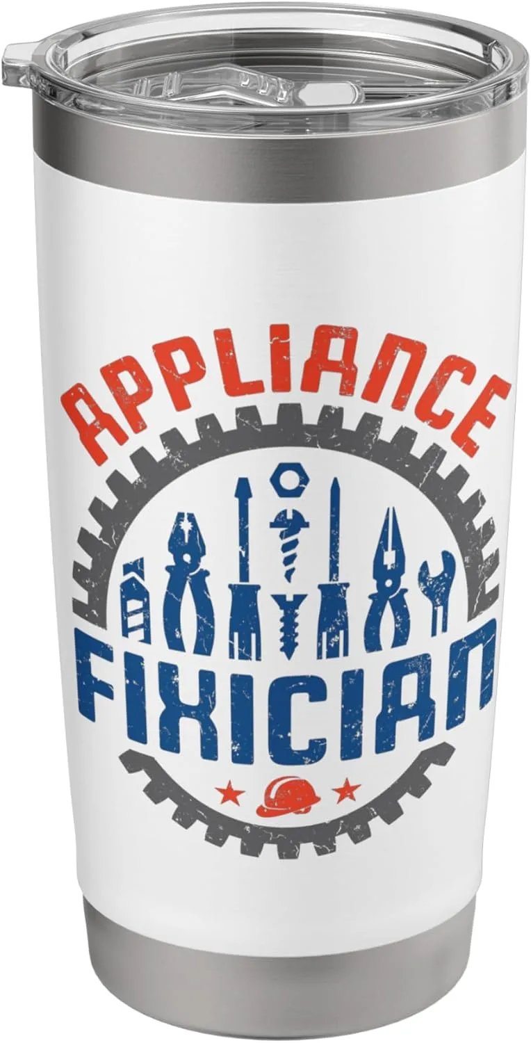 Appliance Repair Repairman Fixer Funny Technician Stainless Steel Insulated Tumbler