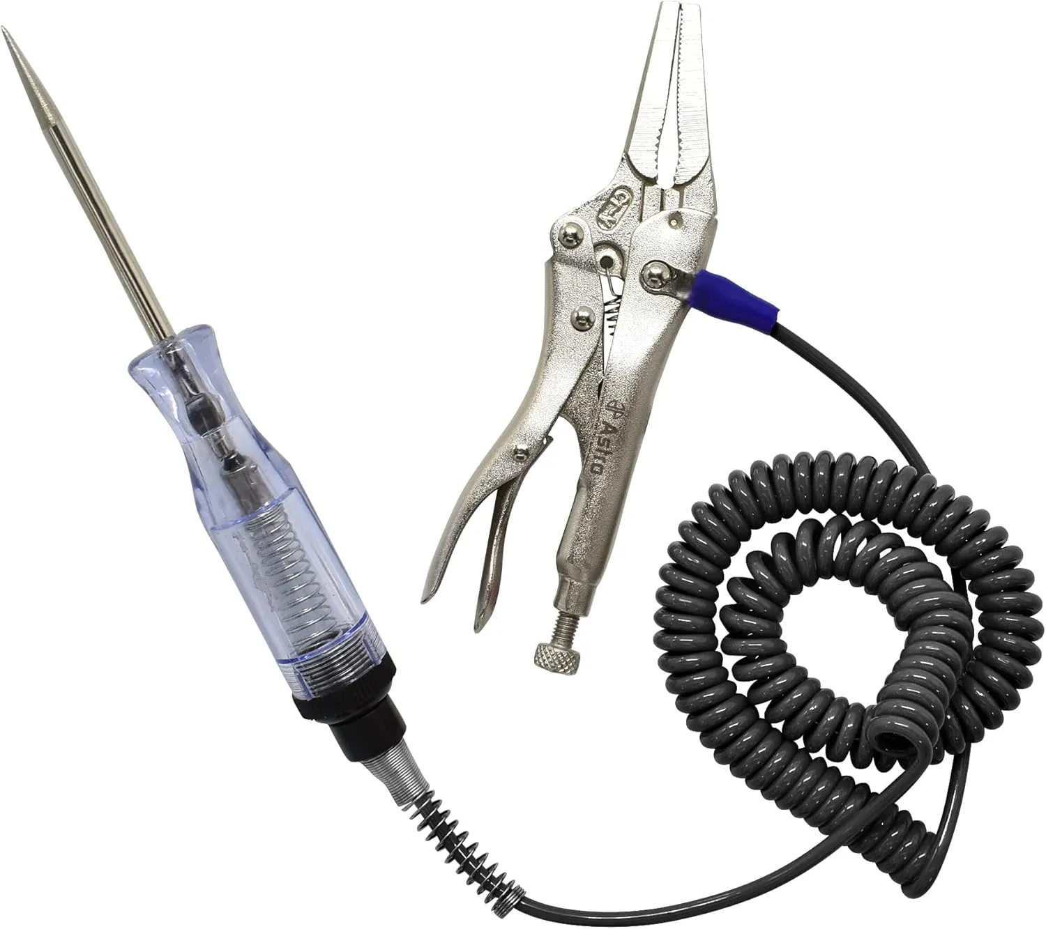 Astro Tools 7762 Circuit Tester Light w/Locking Pliers Ground That Won't Rip Off