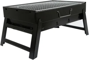 Barbecue Grill Household Smokeless Folding Charcoal Grill Outdoor Black Steel Stove Barbecue Tray