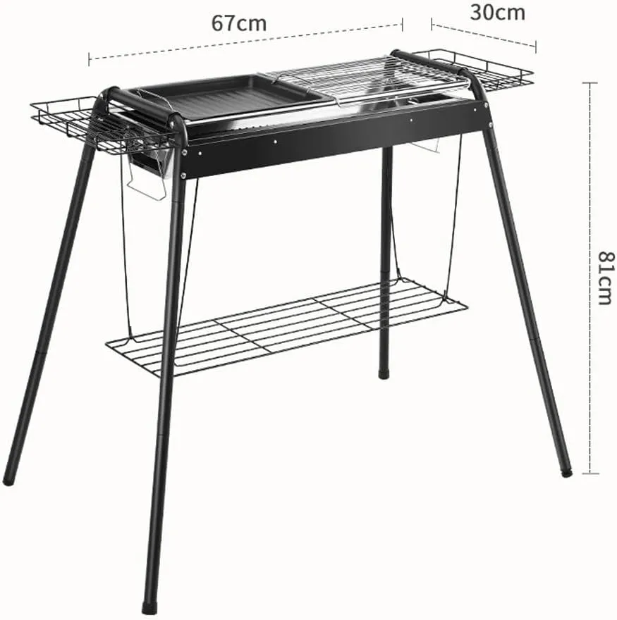 Barbecue Stove Stainless Steel Commercial Smokeless Barbecue Stove Camping Outdoor Barbecue Rack