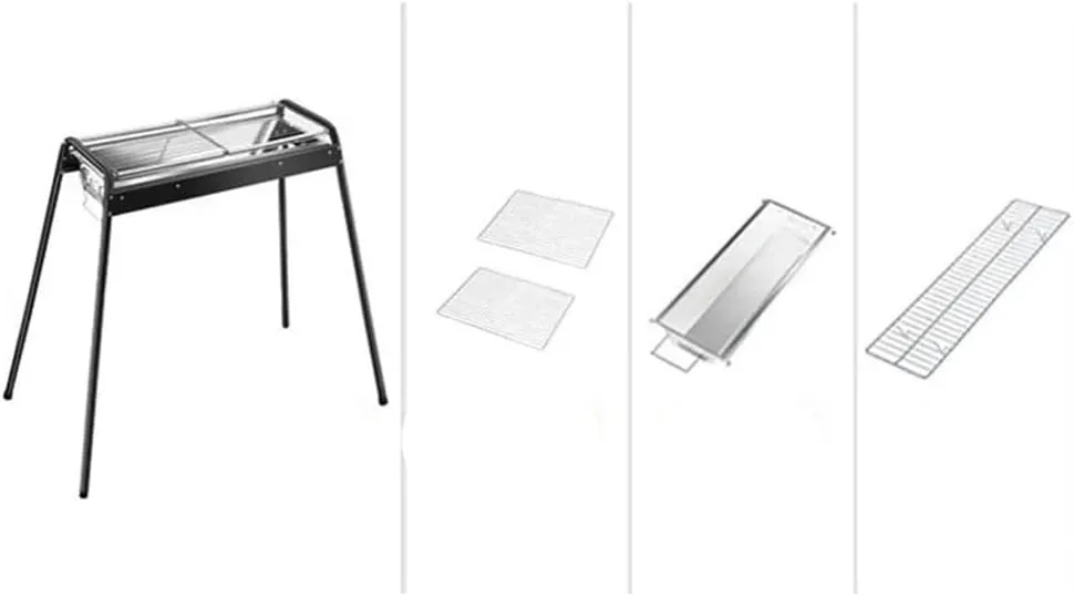 Barbecue Stove Stainless Steel Commercial Smokeless Barbecue Stove Camping Outdoor Barbecue Rack