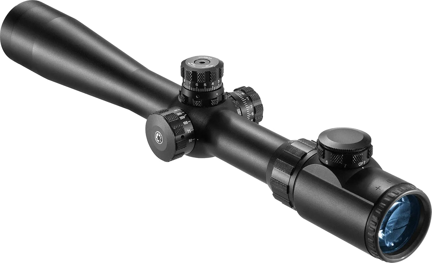 Barska Extreme Rifle Scope Fully Multi Coated Illuminated Mil-Dot Side Parallax Adjustments for Long Range Shooting