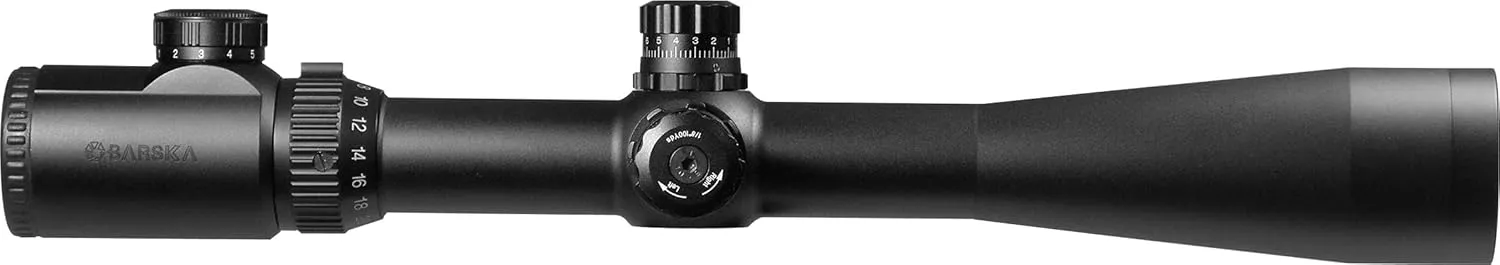 Barska Extreme Rifle Scope Fully Multi Coated Illuminated Mil-Dot Side Parallax Adjustments for Long Range Shooting