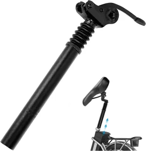 Bicycle Suspension Seat Post, 25.4mm/27.2mm/28.6mm/31.8mm/33.9mm Alumium Adjustable Seatpost Suspension Seat Post for Most Bicycle Mountain Road Bike MTB MTN BMX Electric Bicycle