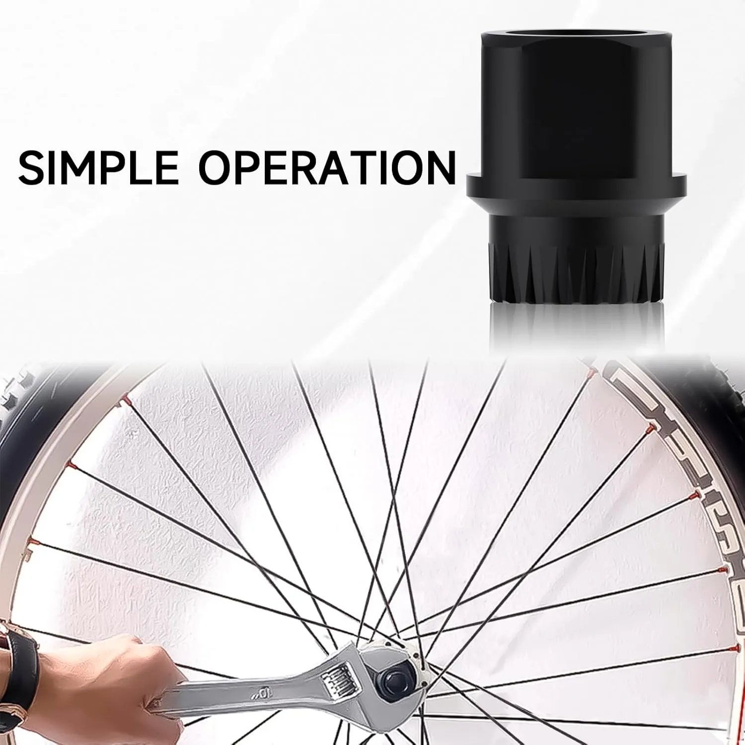 Bike Ring Nut Tool - Cycles Rear Hub Lock Ring Nut for DT Swiss 3 Pawl, DT Swiss EXP RXP, DT Swiss Star Ratchet, Wheel Hub Removal & Repairing Tool