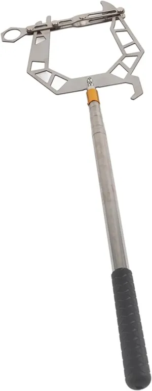 Boat U Type Mooring Rope Threader, Mooring Rope Dock Threader, Mooring Rope Dock Hook Boat, U-Shaped with Toggle Link for Easy Mooring & Line Handling - Extendable Aluminum Alloy Pole