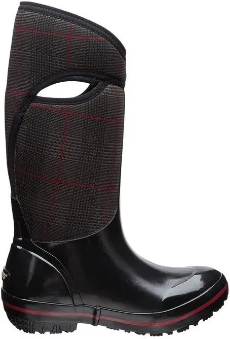 Bogs Women's Plimsoll Prince of Wales Tall-W