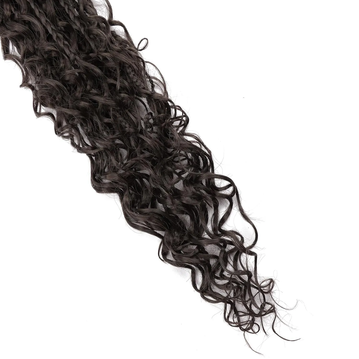 Boho Goddess Box Braids Crochet Hair 18 inch, 8 Packs Crochet Box Braids for Black Women Pre-looped Bohomian Box Braids Crochet Braids Synthetic Braiding Hair Extension #4