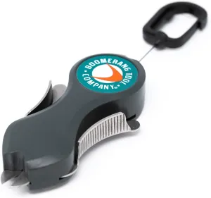 Boomerang Tool Company SNIP Fishing Line Cutters with Retractable Tether and Stainless Steel Blades that Cut Braid, Mono and Fluoro Lines Clean and Smooth!