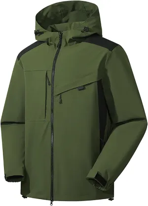 BOXIACEY Rain Jacket Women Lightweight Packable Hooded Rain Coat Windbreaker Plus Size Waterproof Raincoat with Pockets