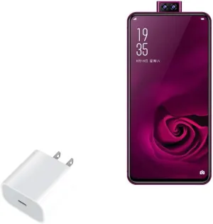 BoxWave Charger Compatible with Elephone U2 - PD GAN miniCube (30W), 30W Tiny PD GAN Type-C Wall Charger - Winter White