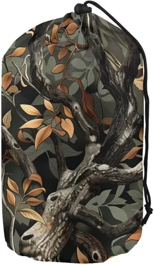 Branches Print Stuff Sack Set of 3 Draw String Bag Ultralight Water Resistant Camping Storage Bag for Travel Camping Hiking Outdoor