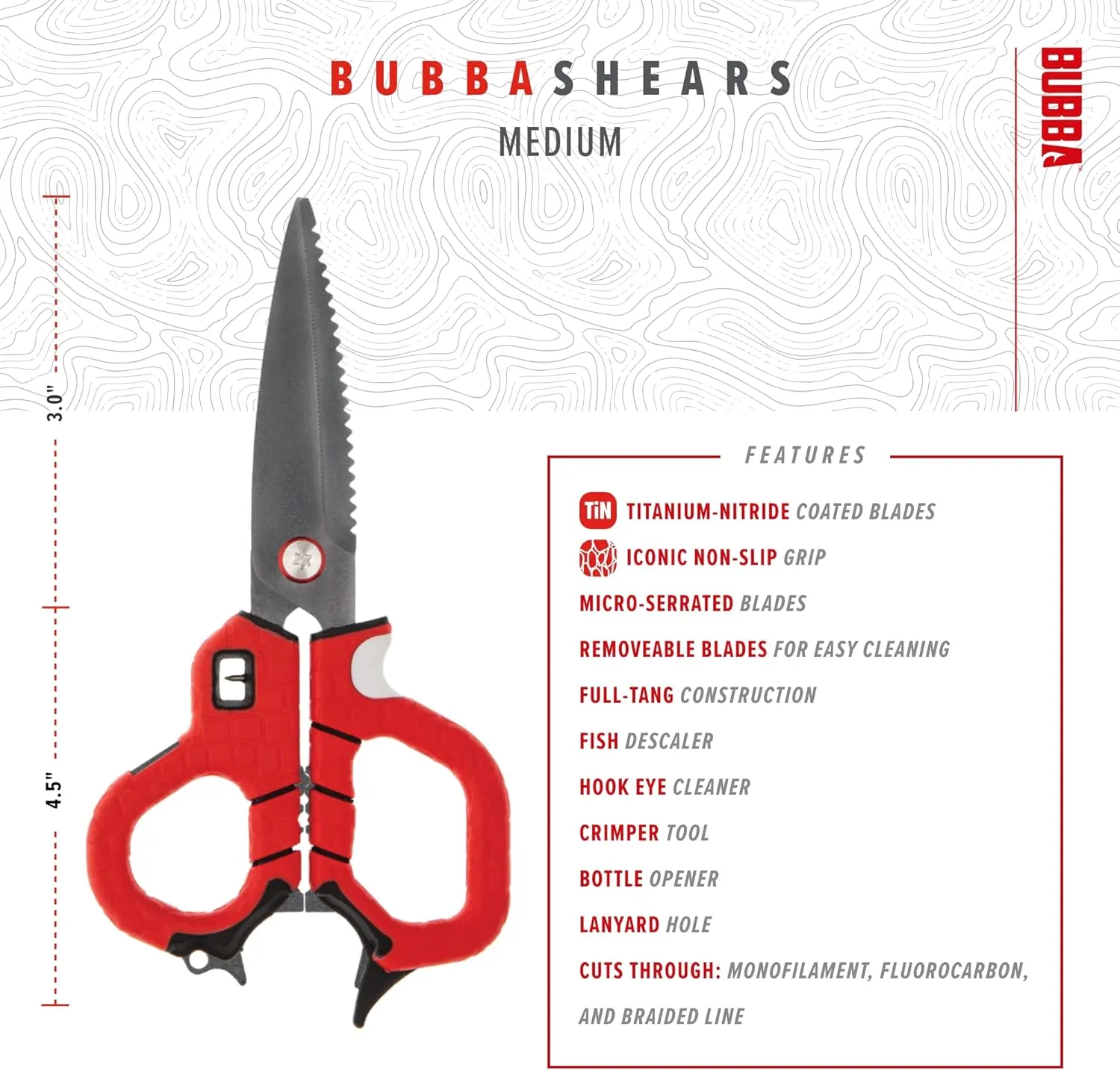 BUBBA Shears Red