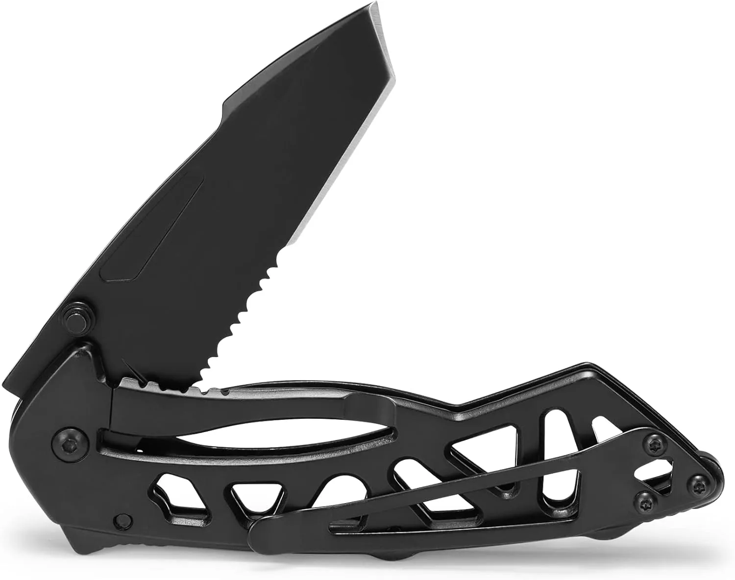 Buck Knives 0870 Bones Partially Serrated Tactical Folding Knife with Clip