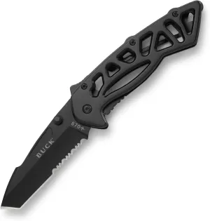 Buck Knives 0870 Bones Partially Serrated Tactical Folding Knife with Clip