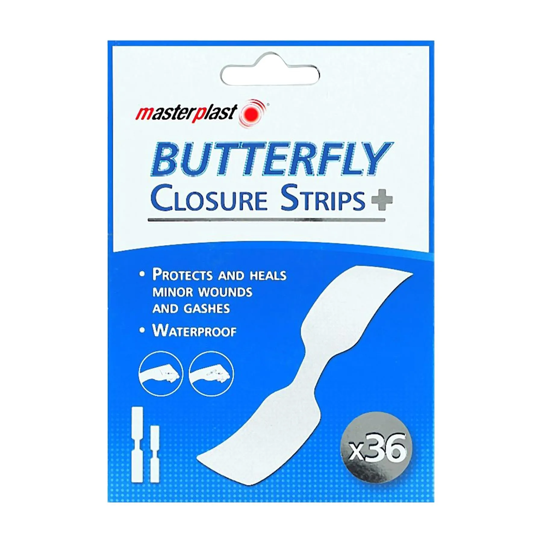 Butterfly Strips - White - Pack of 36