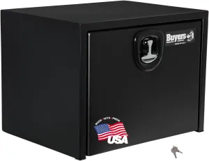Buyers Products 1734500 Textured Matte Black Steel Underbody Truck Box, 24 x 24 x 24 Inch, Made In The USA, Tool Box For Bed of Truck