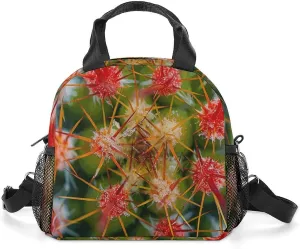 Cactus Thorns Photos Lunch Bag for Women Men Insulated Lunch Box Leakproof Lunch Tote Bag for Picnic Work Beach