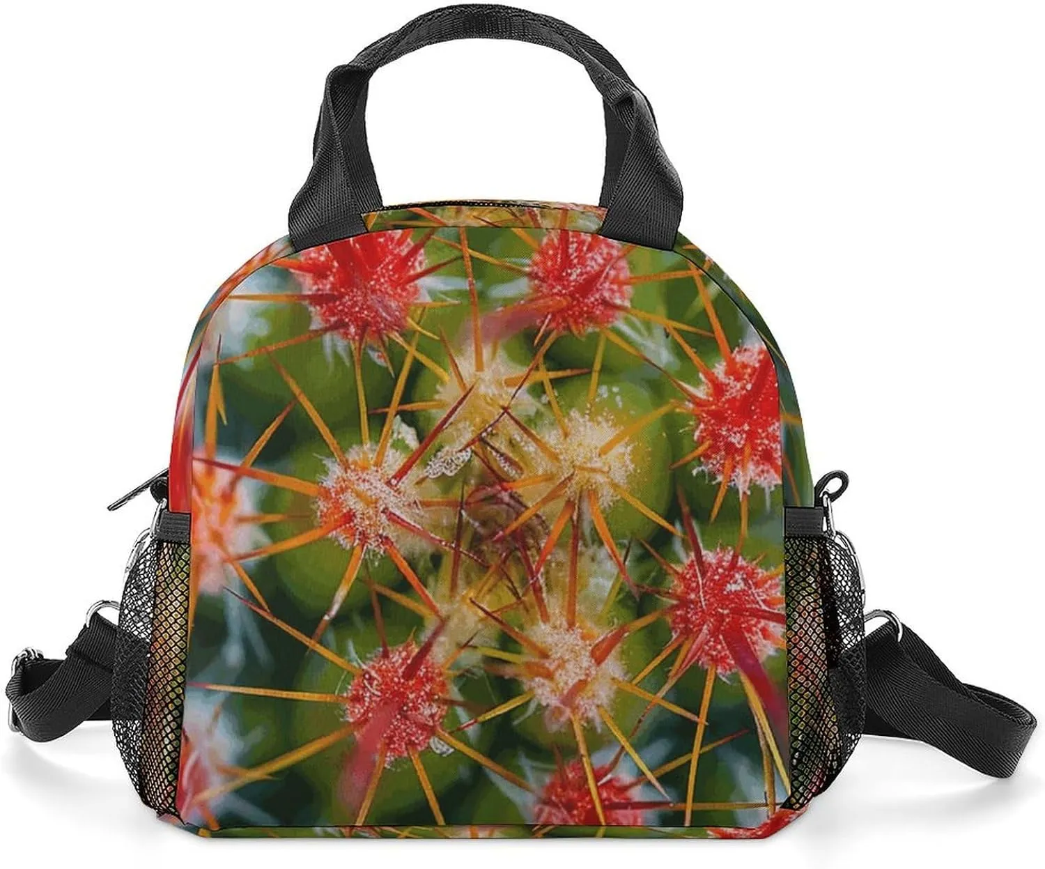 Cactus Thorns Photos Lunch Bag for Women Men Insulated Lunch Box Leakproof Lunch Tote Bag for Picnic Work Beach