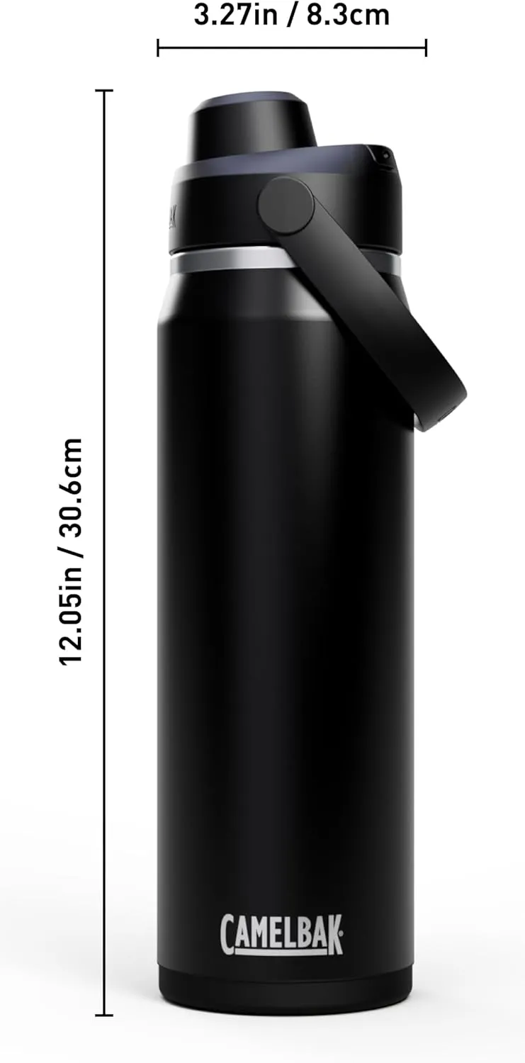 CamelBak Thrive Chug Water Bottle 25oz - Insulated Stainless Steel, Black