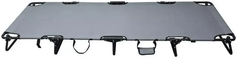 Camping Folding Cot Bed Gray Adult Sleeping Portable