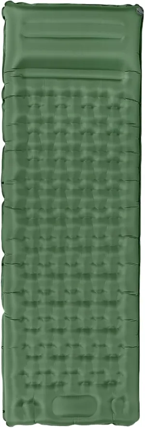 Camping Sleeping Pad, Self Inflating Pad Camping Mat with Pillow Built in Foot Pump Inflatable Sleeping Pads Compact for Camping Backpacking Hiking Traveling Tent