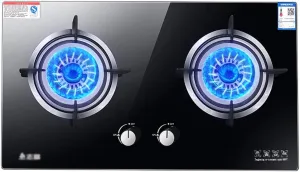 Camping StoveGas hob Cooker Kitchen Hob 2 Burners Drop-in Propane/Natural Gas Cooker Gas Stove LPG/NG Dual Fuel Cooker Easy to Clean [Energy Class A] (Color : C Size : NG) (A LPG)