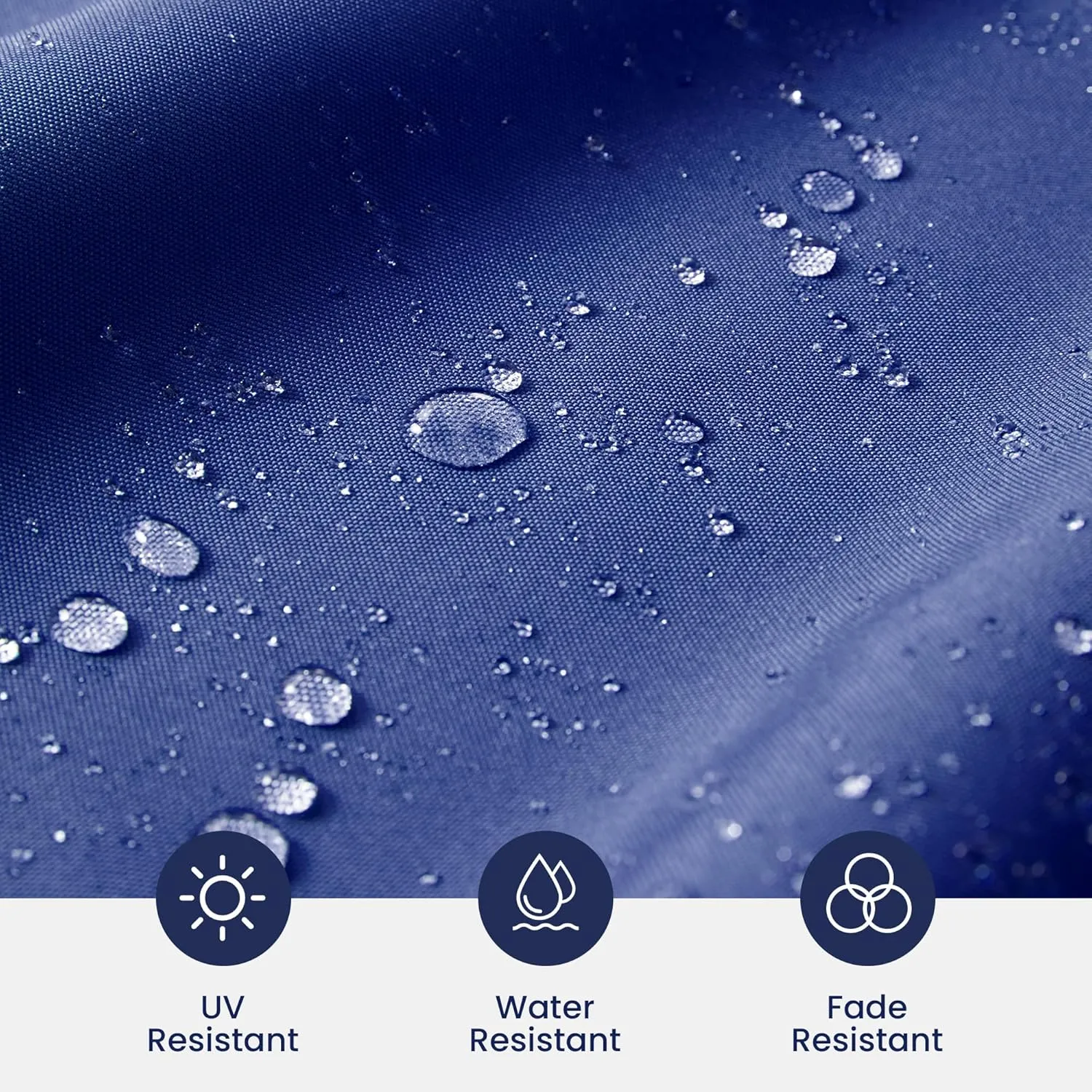 Cantilever Patio Umbrella Cover Outdoor Offset Table Umbrellas Cover with Zipper and Rod UV Resistant Waterproof for Garden Deck Backyard Pool, Navy