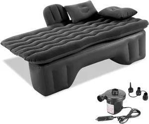 Car Air Mattress Back Seat for Ford Transit-350,Double Side Flocking Car Bed Portable Air Mattress Car Sleeping Mattress Car Accessories Cars Camping Bed,Black