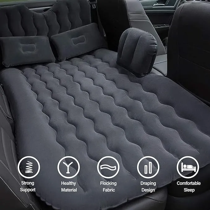 Car Air Mattress Back Seat for Mazda CX-5 CX-3,Double Side Flocking Car Bed Portable Air Mattress Car Sleeping Mattress Car Accessories Cars Camping Bed,Off White
