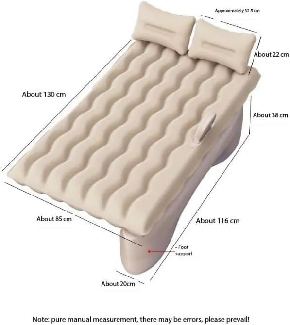 Car Air Mattress Back Seat for Mazda CX-5 CX-3,Double Side Flocking Car Bed Portable Air Mattress Car Sleeping Mattress Car Accessories Cars Camping Bed,Off White