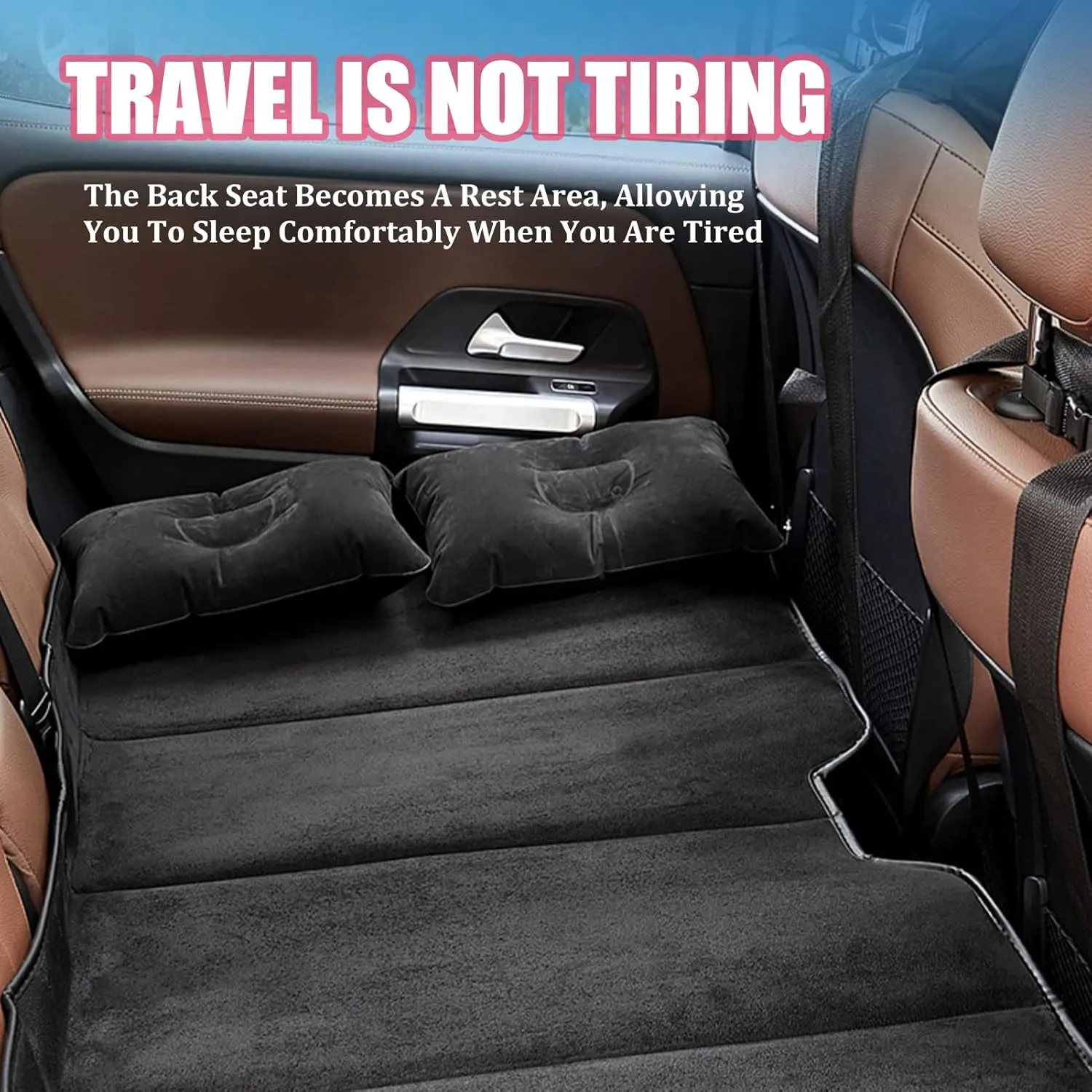 Car Camping Mattress Back Seat, Portable Non-Inflatable Sleeping Mats For Most Cars - Ultimate Comfort On The Go