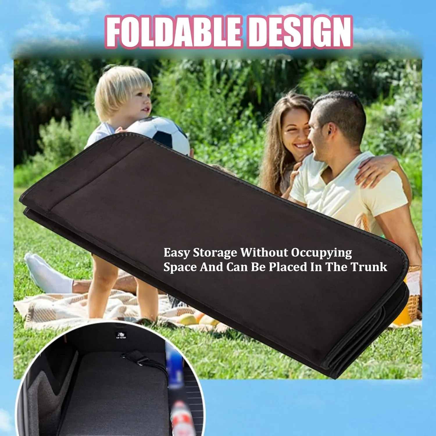 Car Camping Mattress Back Seat, Portable Non-Inflatable Sleeping Mats For Most Cars - Ultimate Comfort On The Go