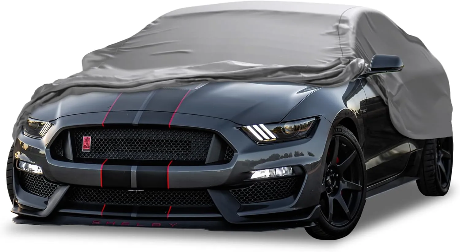 Car Covers Weatherproof Car Cover & Warranty Compatible with Ford 2005-2023 Mustang - Outdoor Cover Theft Cable Lock Car Accessories Better Than Waterproof