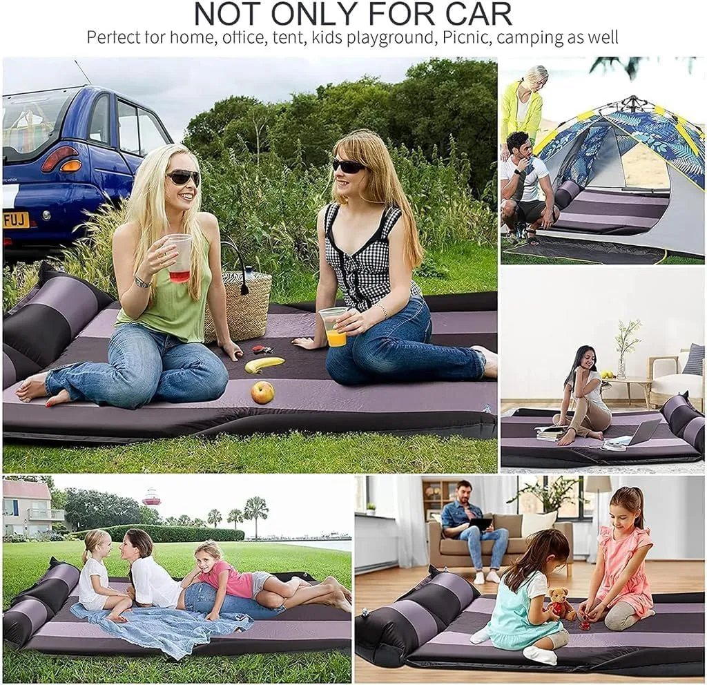 Car Inflatable Mattres for BMW X3 G01 2017 2018 2019 2020 2021 2022 2023 Thickened Inflatable Back Seat Bed Outdoor Camping Sleeping Pad Portable Travel Mattress,Blue