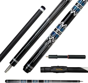 Carbon Fiber Pool Cue,11.8mm/12.5mm Low Deflection Cue Stick,Professional Pool Stick with Case