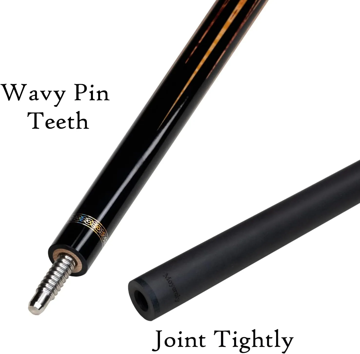 Carbon Fiber Pool Cue,11.8mm/12.5mm Low Deflection Cue Stick,Professional Pool Stick with Case