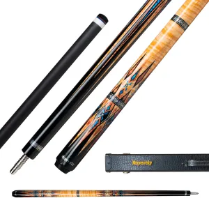 Carbon Fiber Pool Cue,11.8mm/12.5mm Low Deflection Cue Stick,Professional Pool Stick with Case