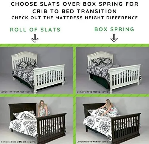 CC KITS Full-Size Conversion Kit Bed Rails for Dolce Babi Cribs (Driftwood)