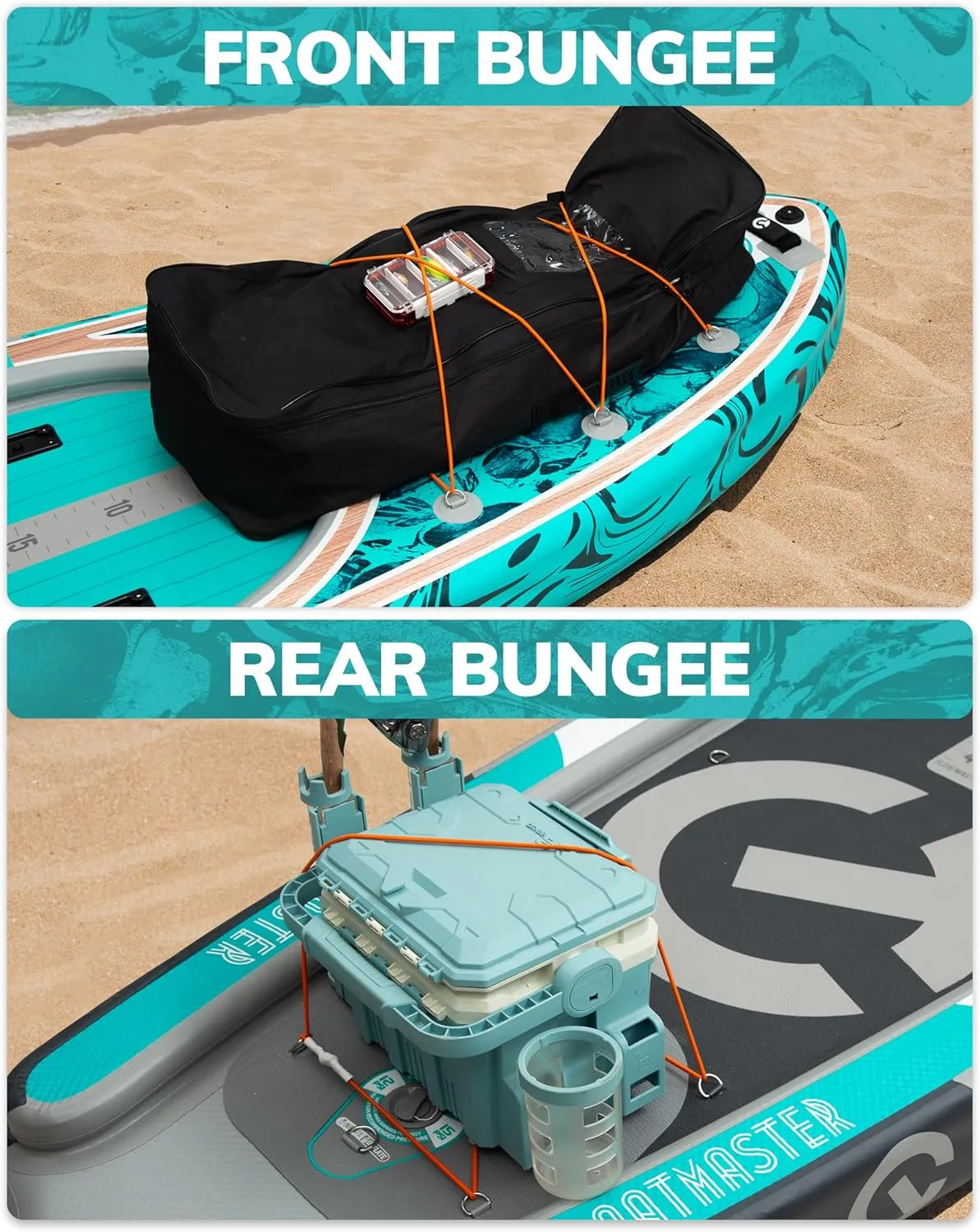 CETANA 11'6×35" Extra Wide Stand Up Paddle Board for Adults & Youth, 400lb Capacity Inflatable Paddle Board, Sup for 2 1 Person with Removable US Fin, 100L Backpack, Floating Paddle, Safety Leash