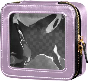CHIFIGNO Lilac Makeup Bags, Cosmetic Bag for Traveling, Toiletry Bags for Traveling Women