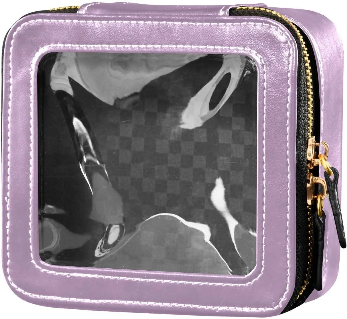 CHIFIGNO Lilac Makeup Bags, Cosmetic Bag for Traveling, Toiletry Bags for Traveling Women