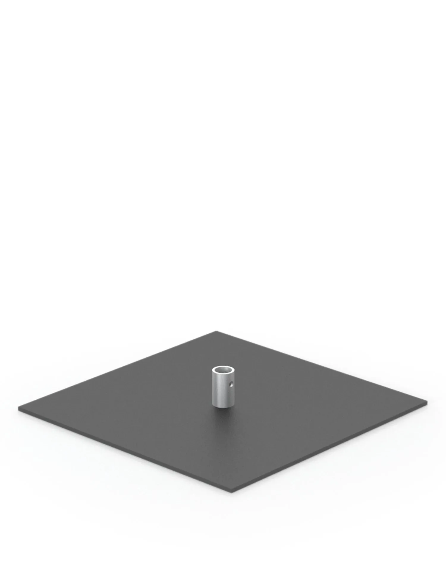 Classic Banner Stand 24 Wide Square Base | Black