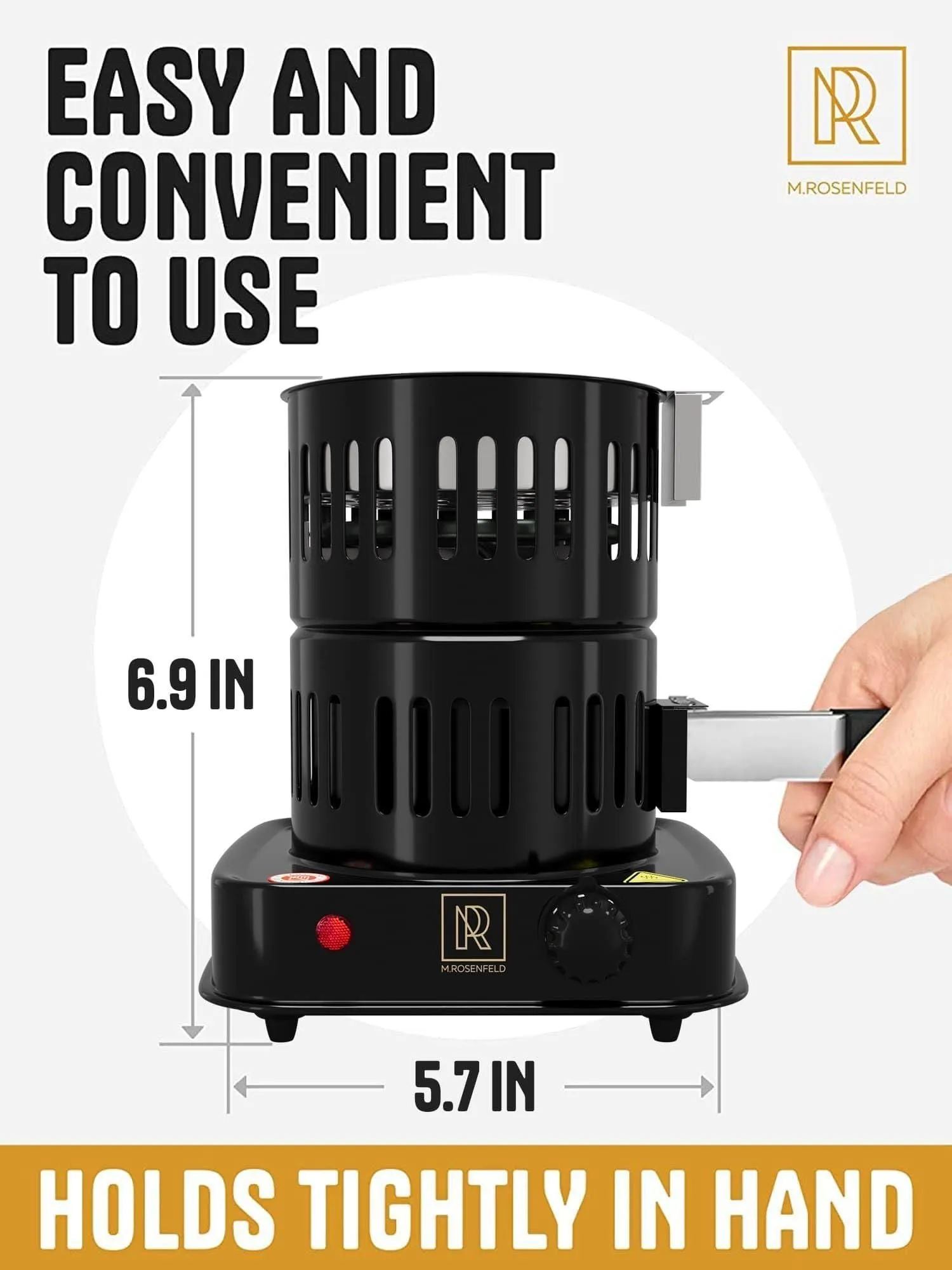 Coconut Charcoal Lighters High-tech Burner Electric Charcoal 800W with Tongs Multipurpose Charcoal Starter Electric Service-focused